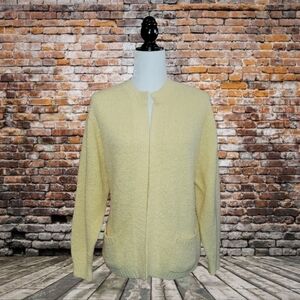 VINTAGE Bay Club Yellow Open Cardigan